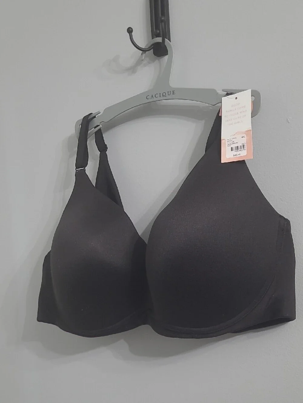 Cacique Black Smooth T-Shirt Bra
